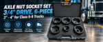 1014 3/4" Drive Axle Nut Socket Set (6 PT) - Image 2