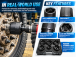 1014 3/4" Drive Axle Nut Socket Set (6 PT) - Image 4