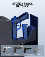 T4 Biometric Pistol Gun Safe with Auto Sliding Door - Image 6